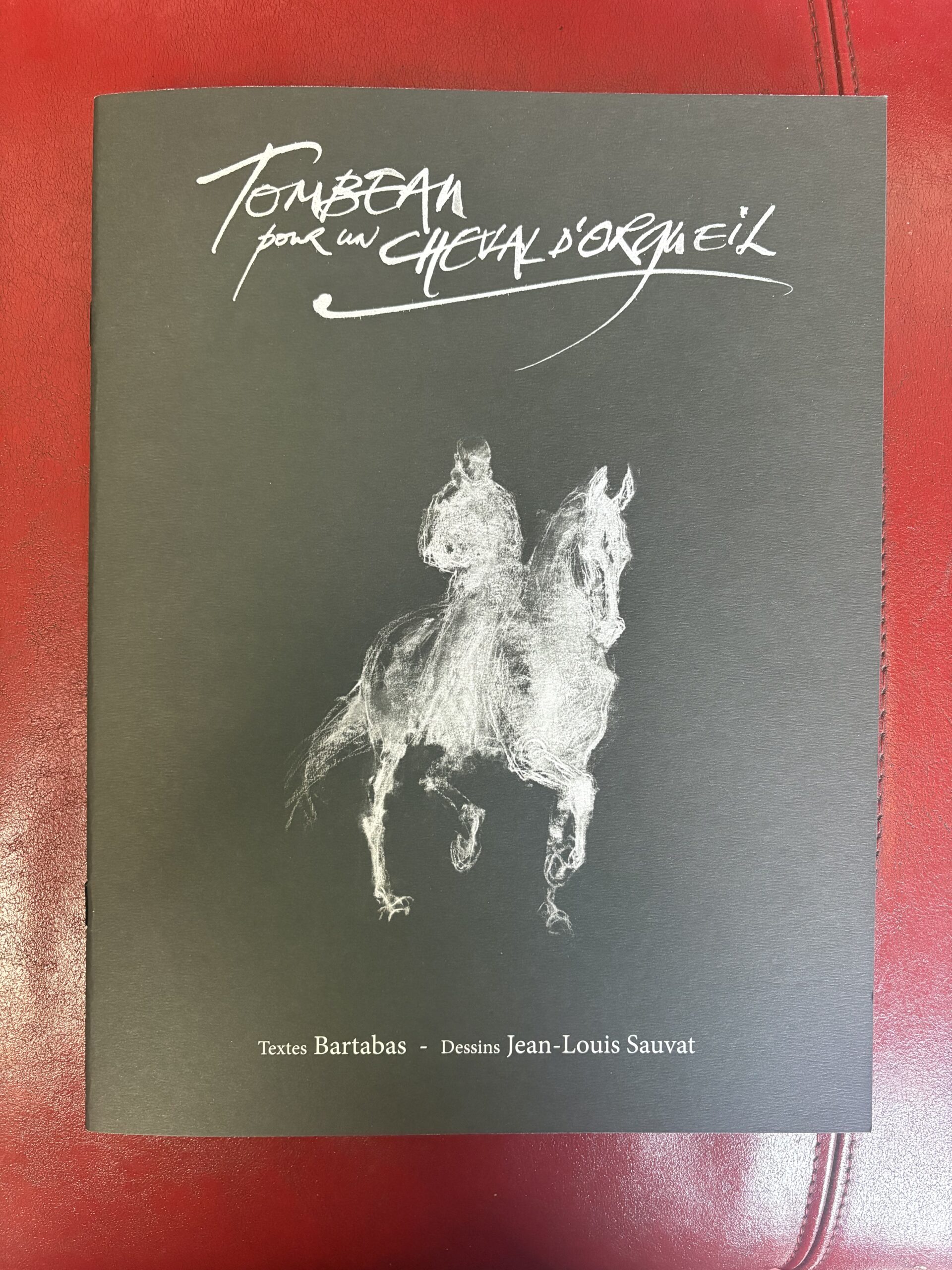 Livre-spectacle « Tombeau pour un cheval d’Orgueil », Canson 170 g.